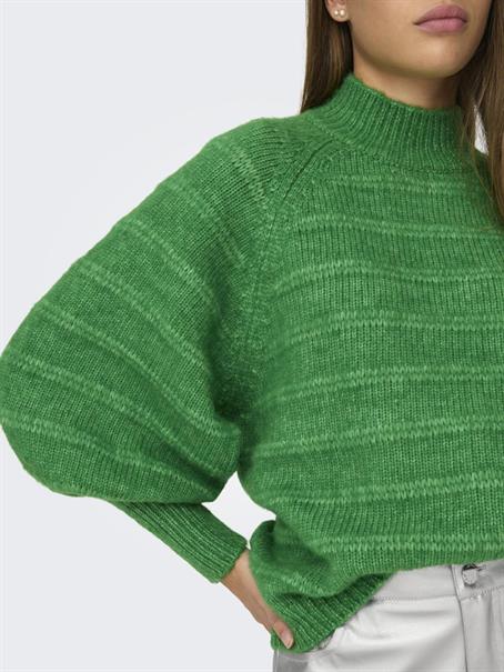 ONLCELINA LS HIGH PULLOVER RP KNT island green