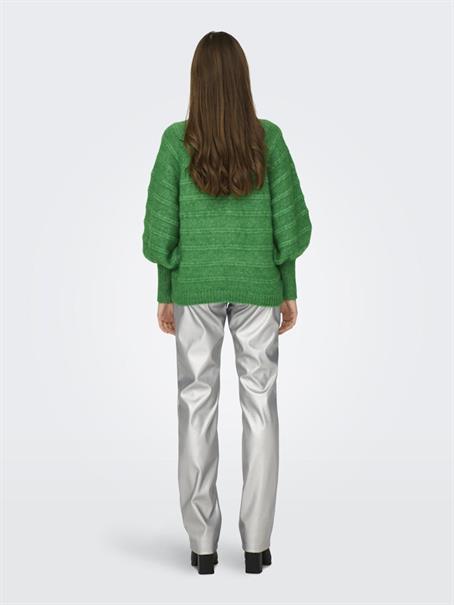 ONLCELINA LS HIGH PULLOVER RP KNT island green