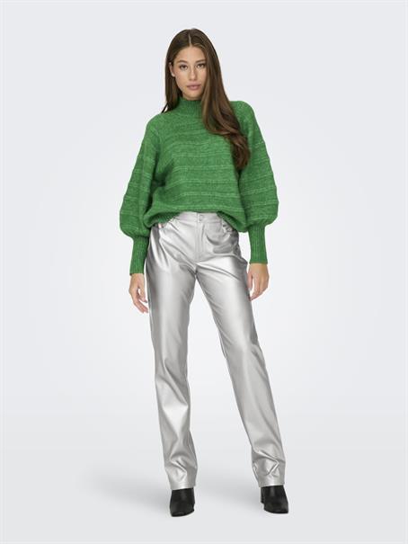 ONLCELINA LS HIGH PULLOVER RP KNT island green