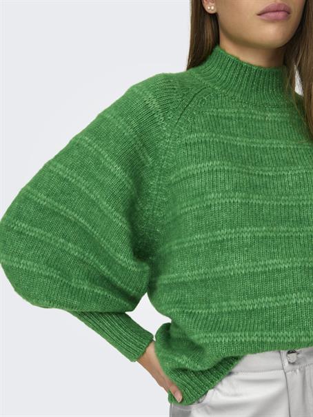 ONLCELINA LS HIGH PULLOVER RP KNT island green