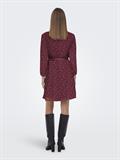 ONLCERA LIFE 3/4 SHORT DRESS WVN NOOS windsor wine