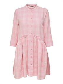 ONLCHICAGO 34 CHECK DRESSWVN parfait pink-parfait pink-pris