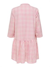 ONLCHICAGO 34 CHECK DRESSWVN parfait pink-parfait pink-pris