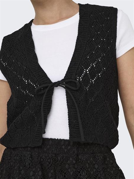 ONLCHILI S/L STRING VEST KNT NOOS black
