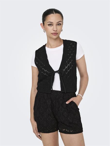ONLCHILI S/L STRING VEST KNT NOOS black