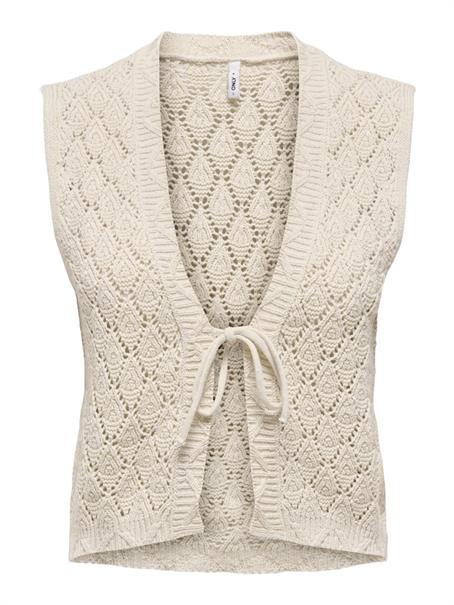 ONLCHILI S/L STRING VEST KNT NOOS ecru