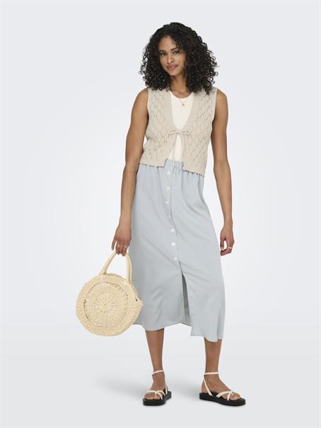 ONLCHILI S/L STRING VEST KNT NOOS ecru