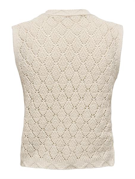 ONLCHILI S/L STRING VEST KNT NOOS ecru