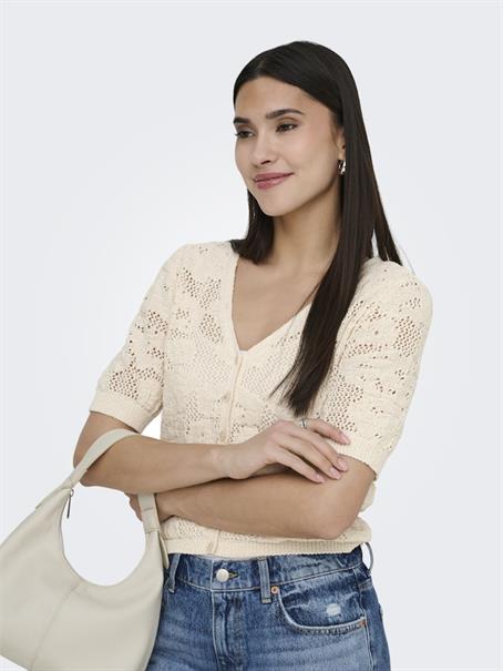 ONLCHLOE SS CADIGAN KNT ecru