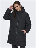 ONLCLAIR PUFFER HOOD COAT CC OTW black