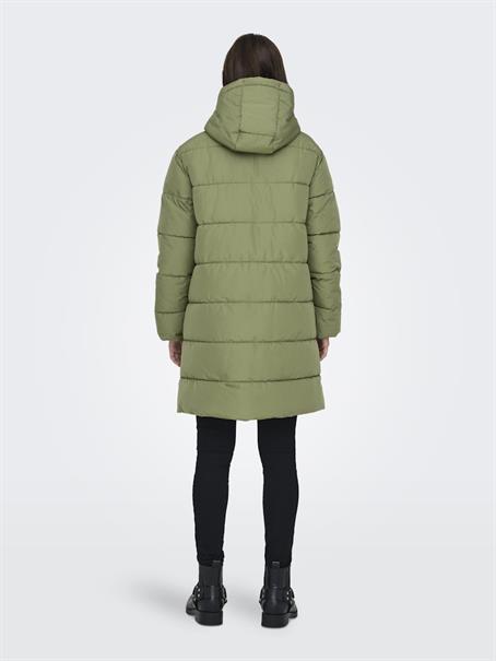 ONLCLAIR PUFFER HOOD COAT CC OTW loden green