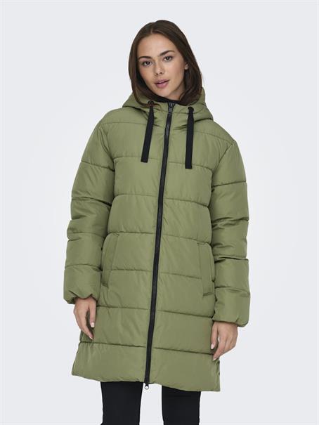 ONLCLAIR PUFFER HOOD COAT CC OTW loden green
