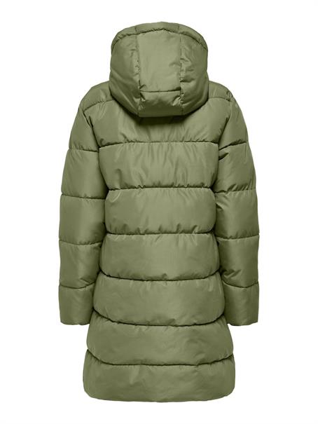 ONLCLAIR PUFFER HOOD COAT CC OTW loden green