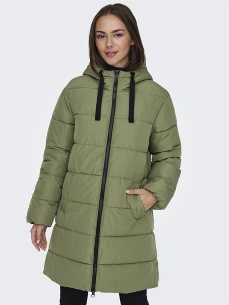 ONLCLAIR PUFFER HOOD COAT CC OTW loden green