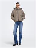 ONLCLAIR PUFFER HOOD JACKET CC OTW walnut