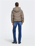 ONLCLAIR PUFFER HOOD JACKET CC OTW walnut