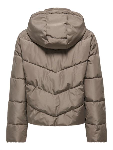 ONLCLAIR PUFFER HOOD JACKET CC OTW walnut