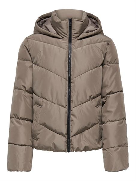 ONLCLAIR PUFFER HOOD JACKET CC OTW walnut