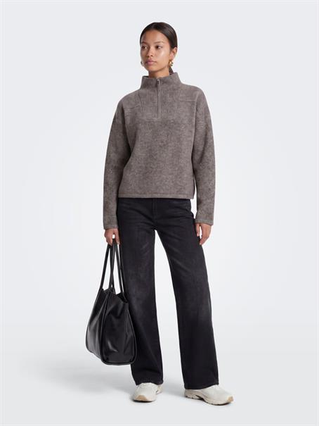 ONLCLARA LS HALF ZIP KNT bracken