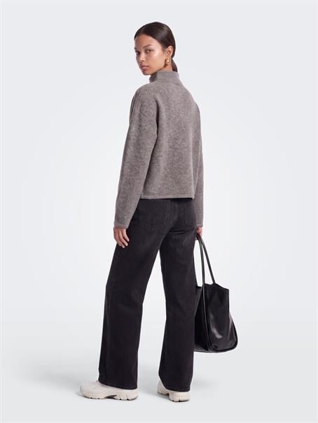 ONLCLARA LS HALF ZIP KNT bracken