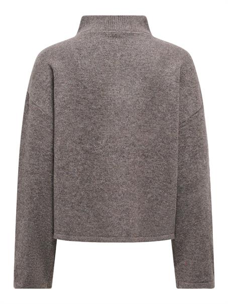 ONLCLARA LS HALF ZIP KNT bracken