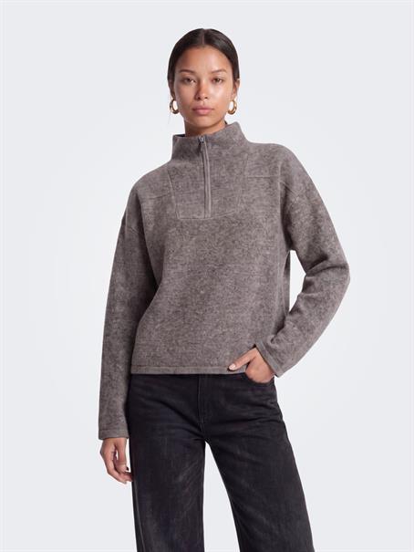 ONLCLARA LS HALF ZIP KNT bracken