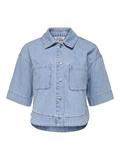 ONLCLEO LIFE SS CROP DNM SHIRT PIM NOOS light blue denim