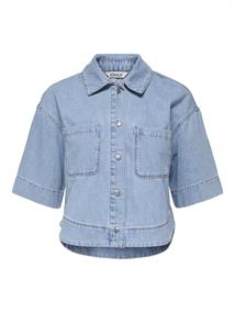 ONLCLEO LIFE SS CROP DNM SHIRT PIM NOOS light blue denim