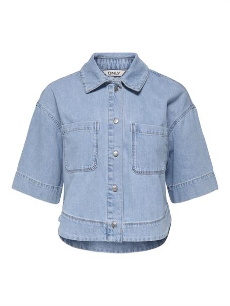 ONLCLEO LIFE SS CROP DNM SHIRT PIM NOOS light blue denim
