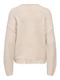 ONLCLOVER LS LACE V-NECK REVERSIBLE KNT pumice stone