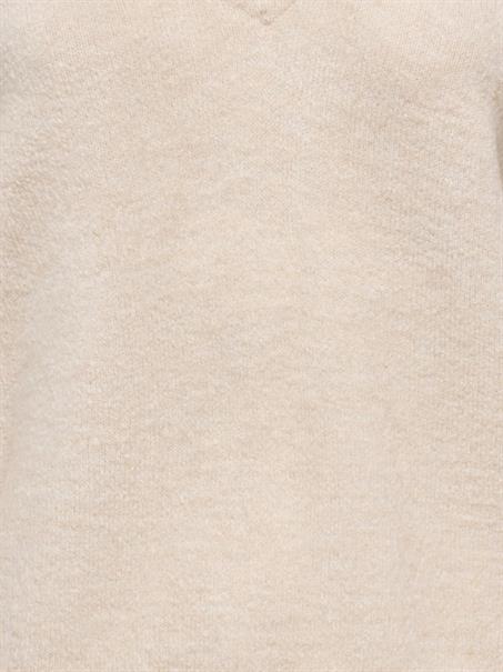 ONLCLOVER LS LACE V-NECK REVERSIBLE KNT pumice stone