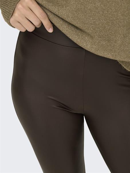 ONLCOOL COATED LEGGING NOOS JRS chicory coffee