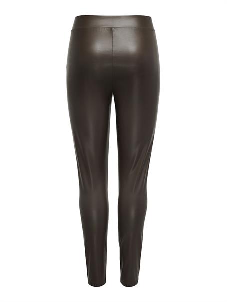 ONLCOOL COATED LEGGING NOOS JRS chicory coffee