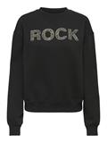 ONLCORA L/S O-NECK APPLICATION BOX SWT black