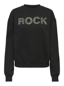 ONLCORA L/S O-NECK APPLICATION BOX SWT black