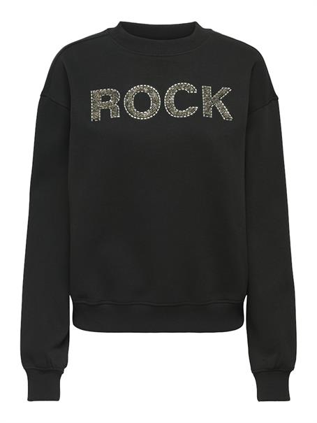 ONLCORA L/S O-NECK APPLICATION BOX SWT black