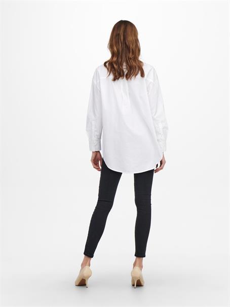 ONLCORINA LS LOOSE SHIRT WVN bright white