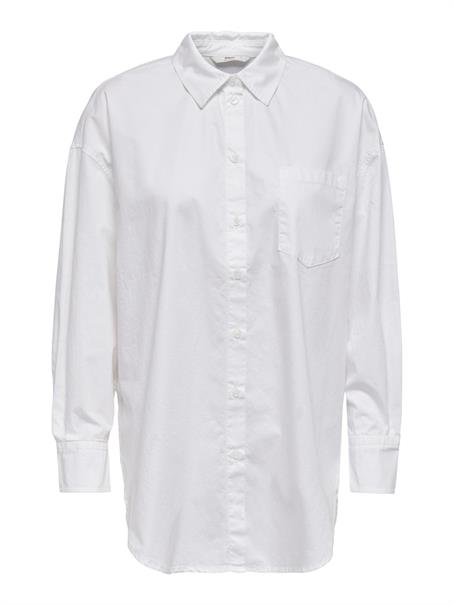 ONLCORINA LS LOOSE SHIRT WVN bright white
