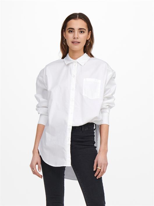 onlcorina-ls-loose-shirt-wvn-bright-white