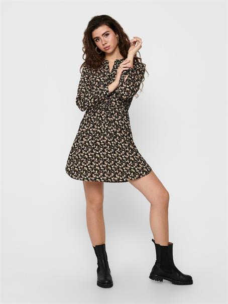 ONLCORY LIFE L/S V-NECK TUNIC WVN NOOS black-sarah ditsy flower