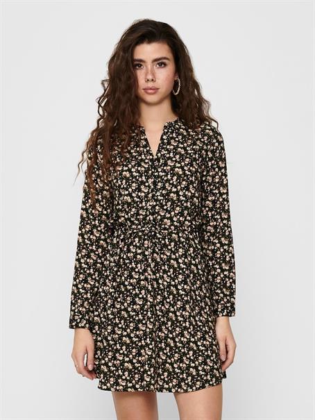 ONLCORY LIFE L/S V-NECK TUNIC WVN NOOS black-sarah ditsy flower