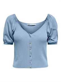 ONLDAISY S/S SWEATHEART CARDIGAN KNT cashmere blue