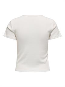 ONLDANIELLA S/S RIB TOP CS JRS cloud dancer1