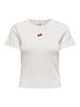 ONLDANIELLA S/S RIB TOP CS JRS cloud dancer1