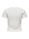 ONLDANIELLA S/S RIB TOP CS JRS cloud dancer3