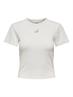 ONLDANIELLA S/S RIB TOP CS JRS cloud dancer3