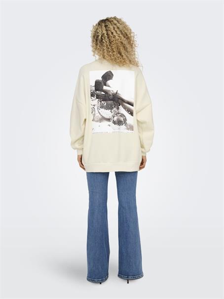 ONLDAZE L/S PARTY O-NECK SWT cloud dancer