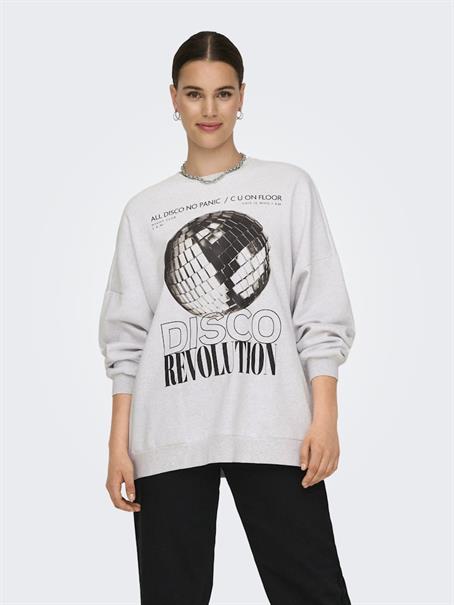 ONLDAZE L/S PARTY O-NECK SWT light grey melange