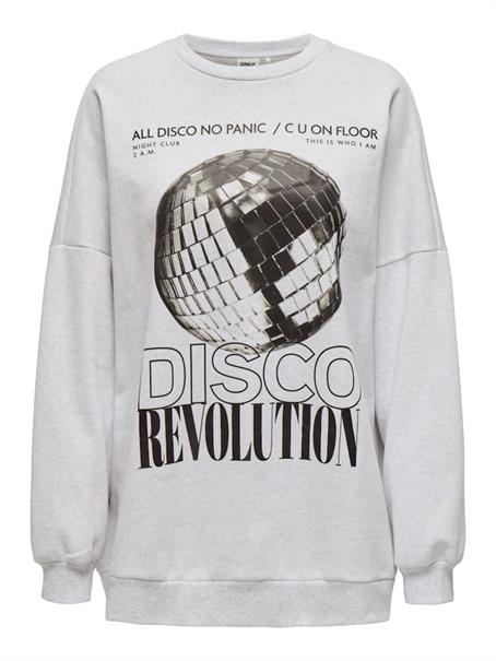 ONLDAZE L/S PARTY O-NECK SWT light grey melange