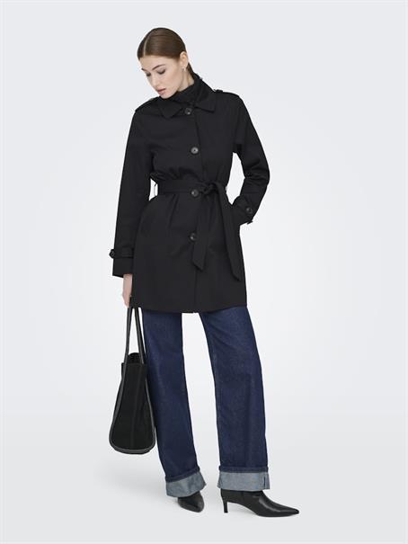 ONLDISA LIFE SB TRENCHCOAT CC OTW black